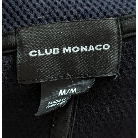 Club Monaco Men's Medium Navy Jacket with Black Trim - Picture 8 of 9